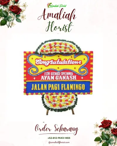 Bunga Papan Congratulation di Tua